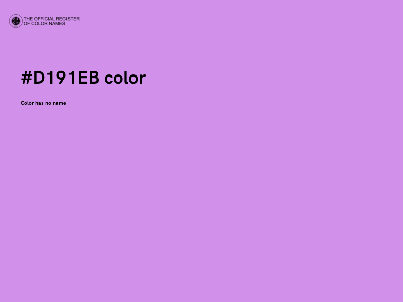 #D191EB color image