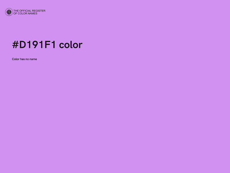 #D191F1 color image