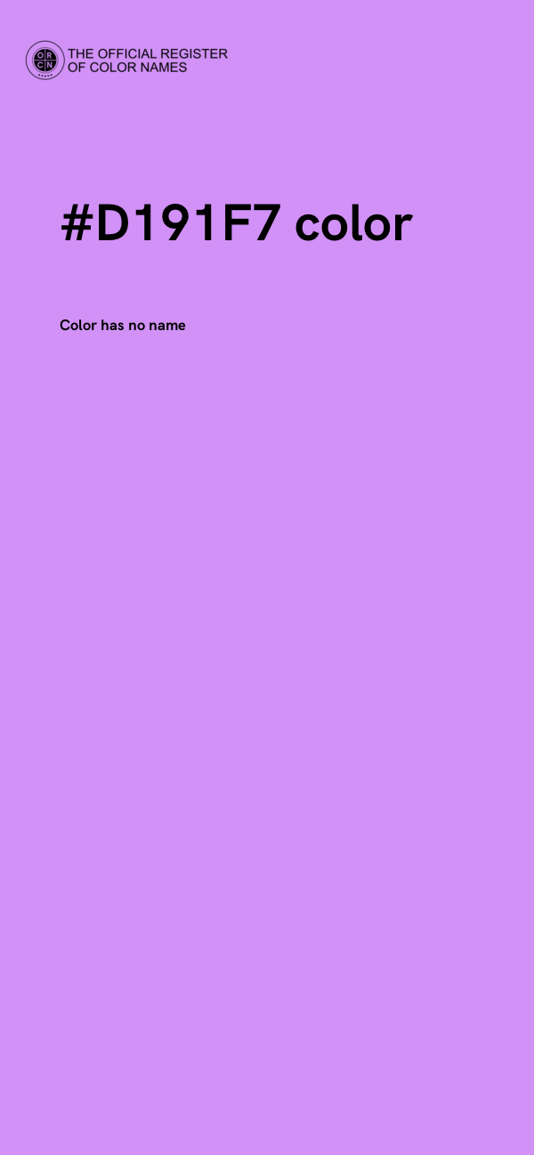 #D191F7 color image