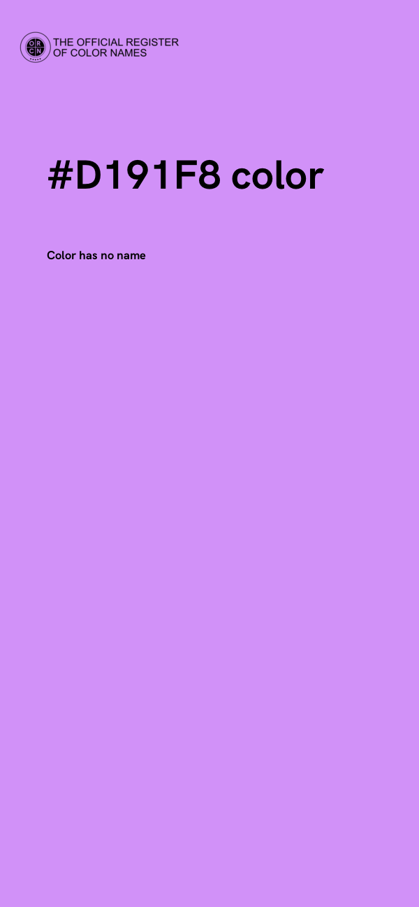 #D191F8 color image