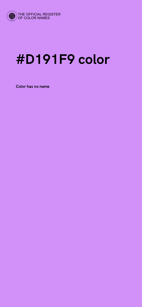 #D191F9 color image