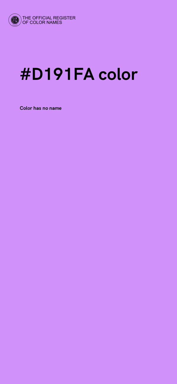 #D191FA color image