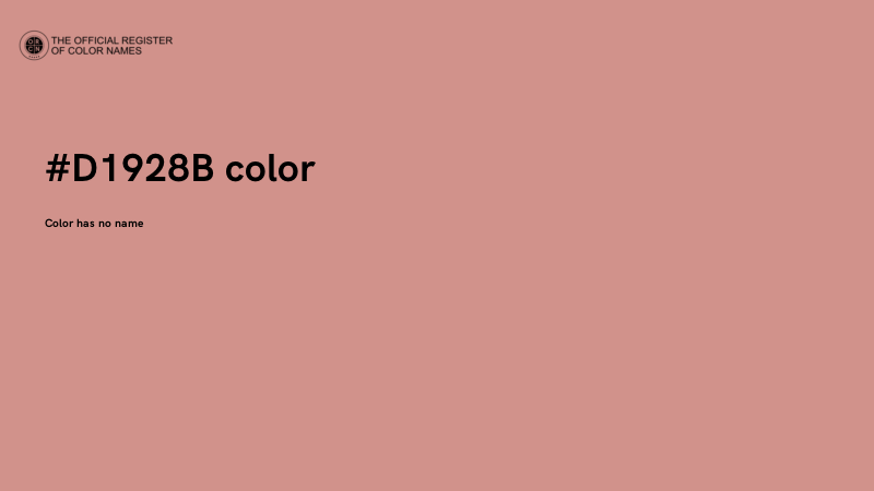 #D1928B color image