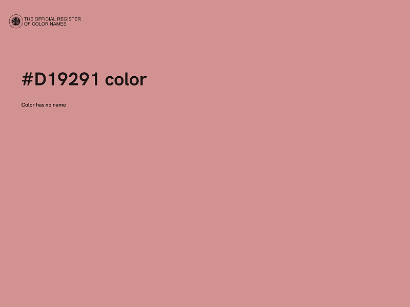 #D19291 color image