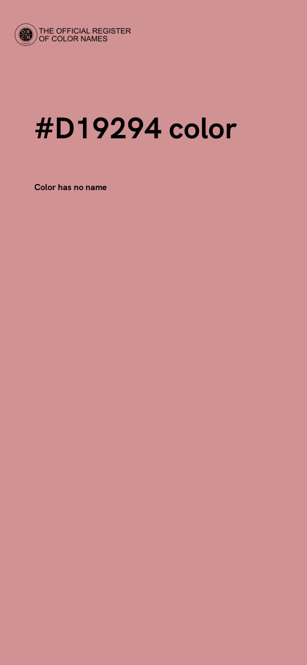 #D19294 color image