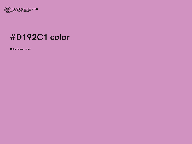 #D192C1 color image