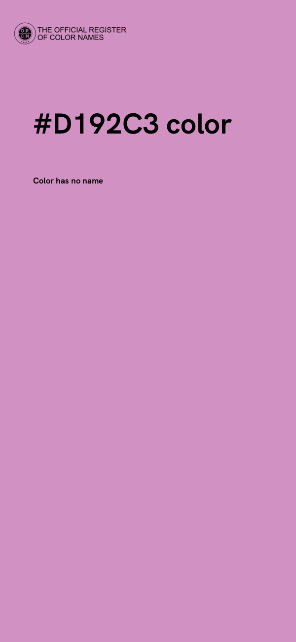 #D192C3 color image