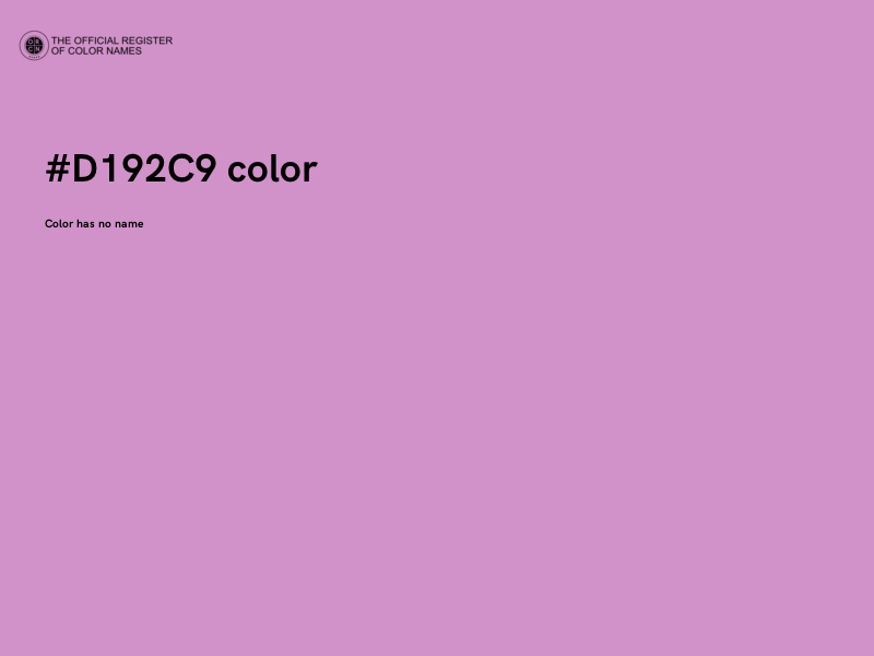 #D192C9 color image