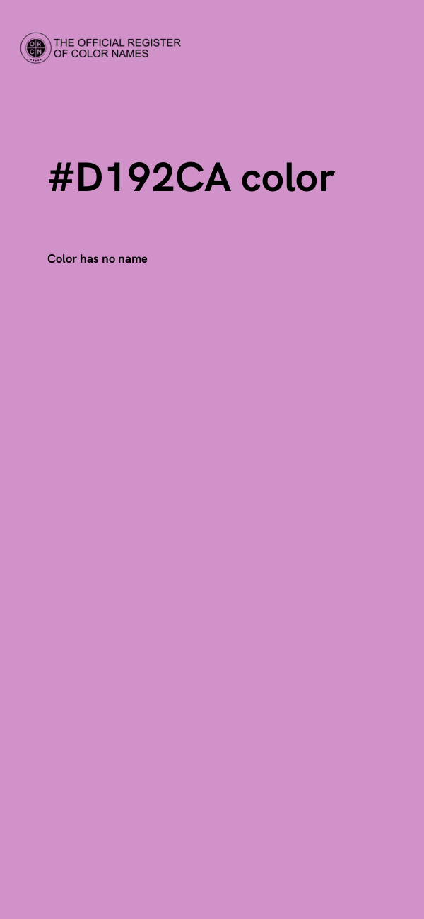 #D192CA color image