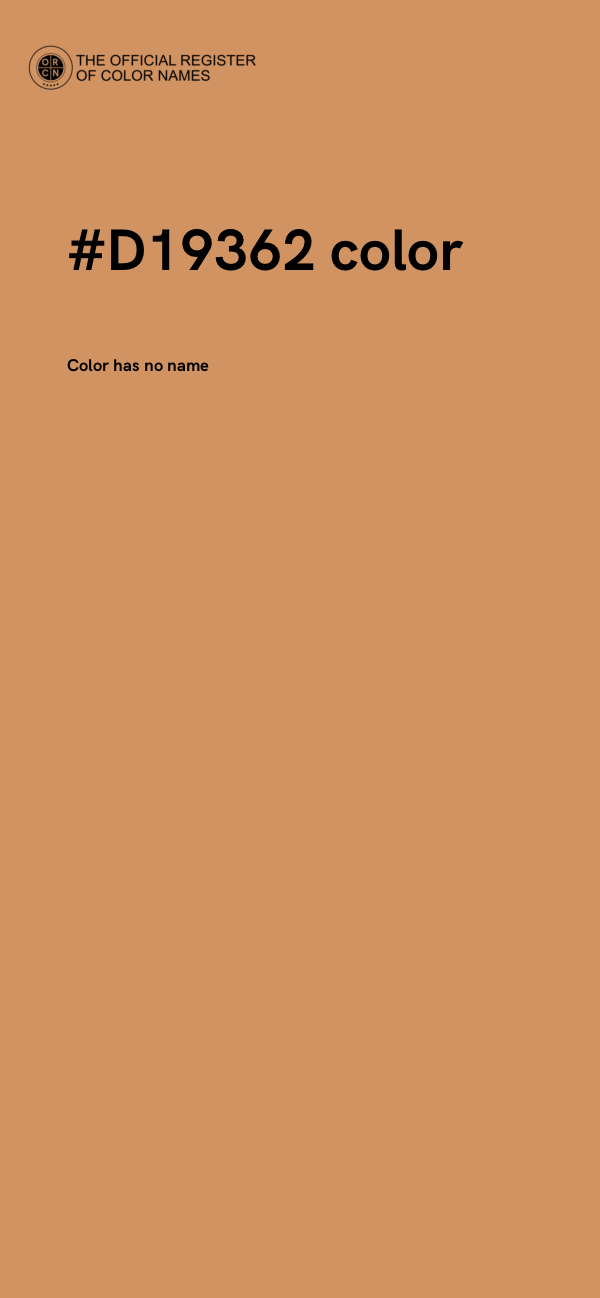 #D19362 color image