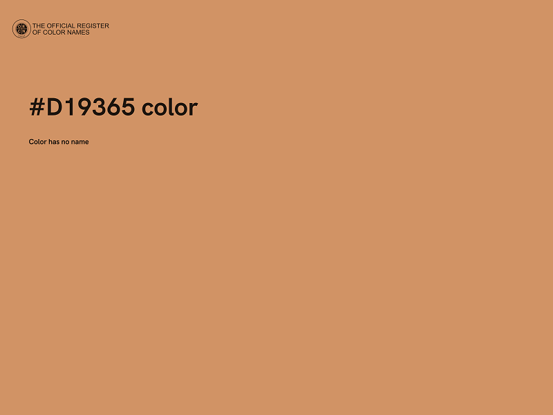 #D19365 color image