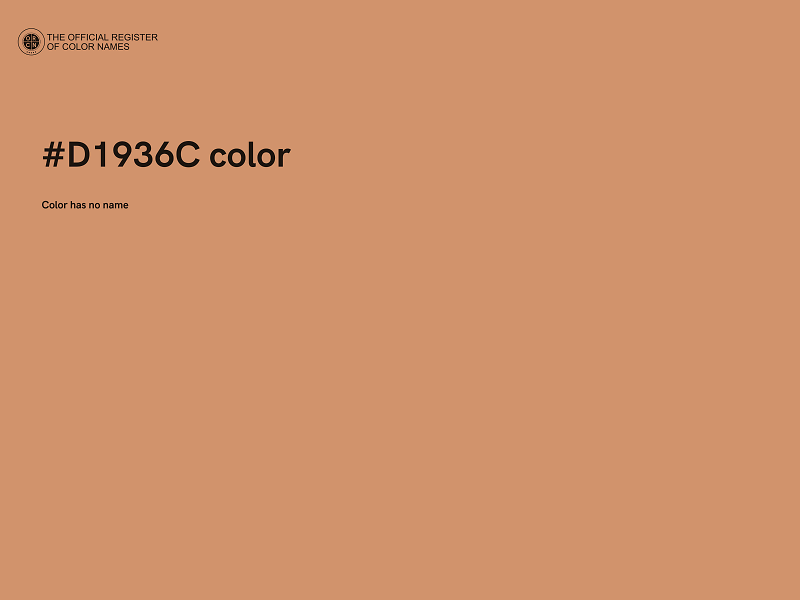 #D1936C color image