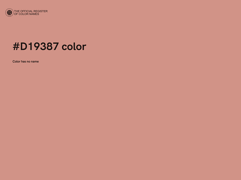 #D19387 color image