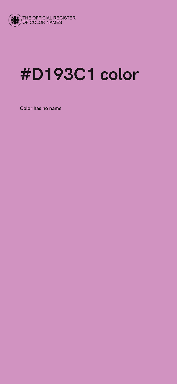 #D193C1 color image