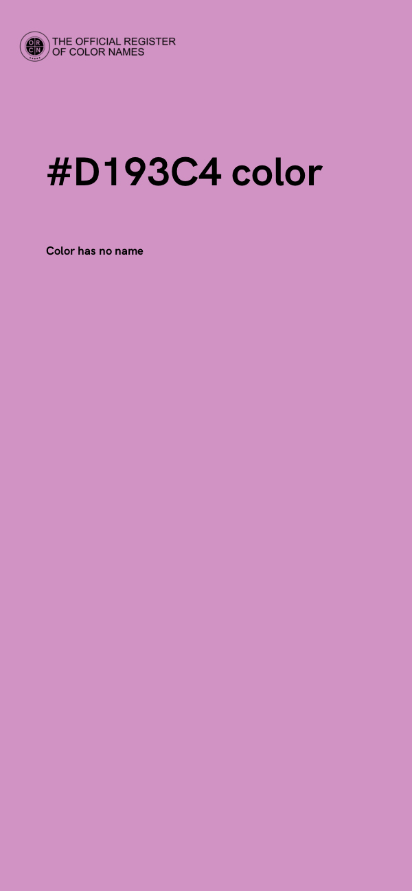 #D193C4 color image