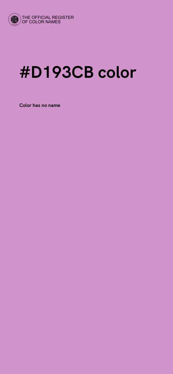 #D193CB color image