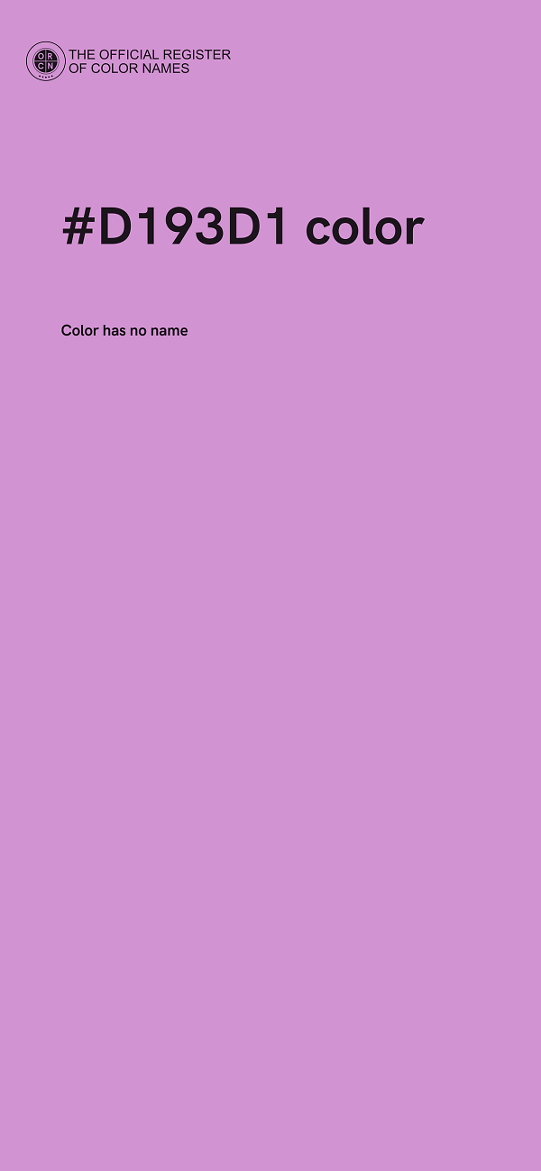 #D193D1 color image