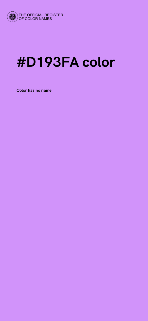 #D193FA color image