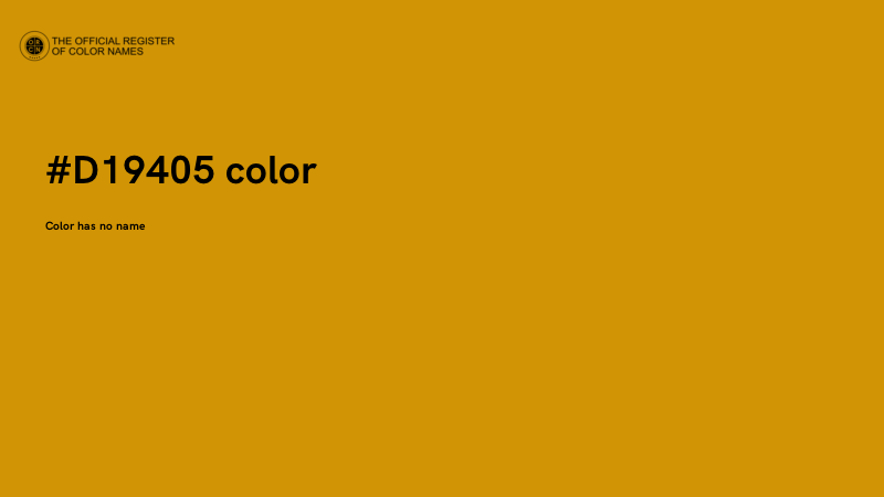 #D19405 color image