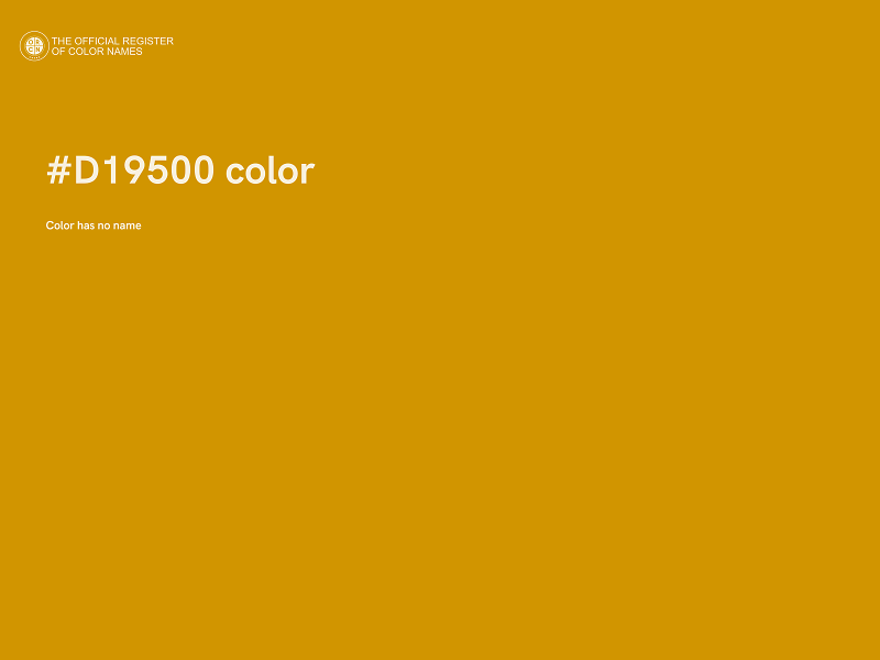 #D19500 color image