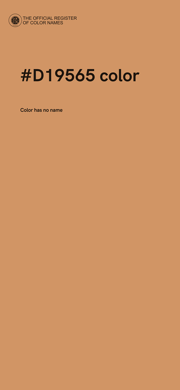 #D19565 color image