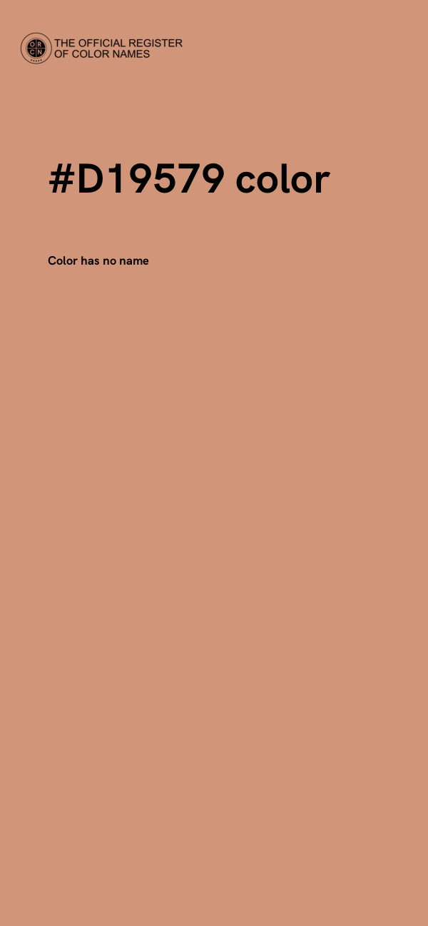 #D19579 color image