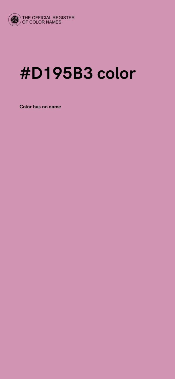 #D195B3 color image