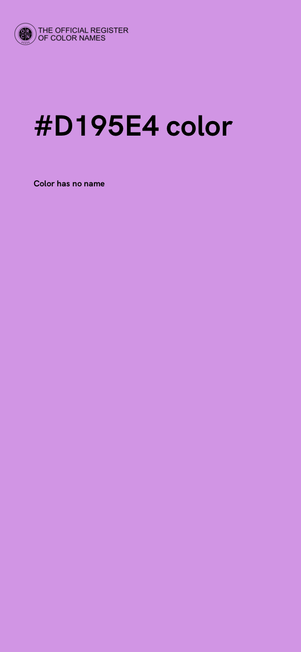 #D195E4 color image
