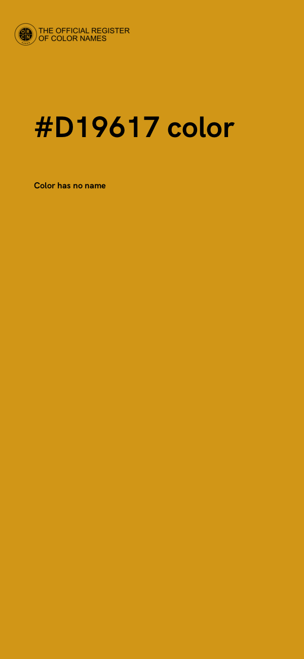 #D19617 color image