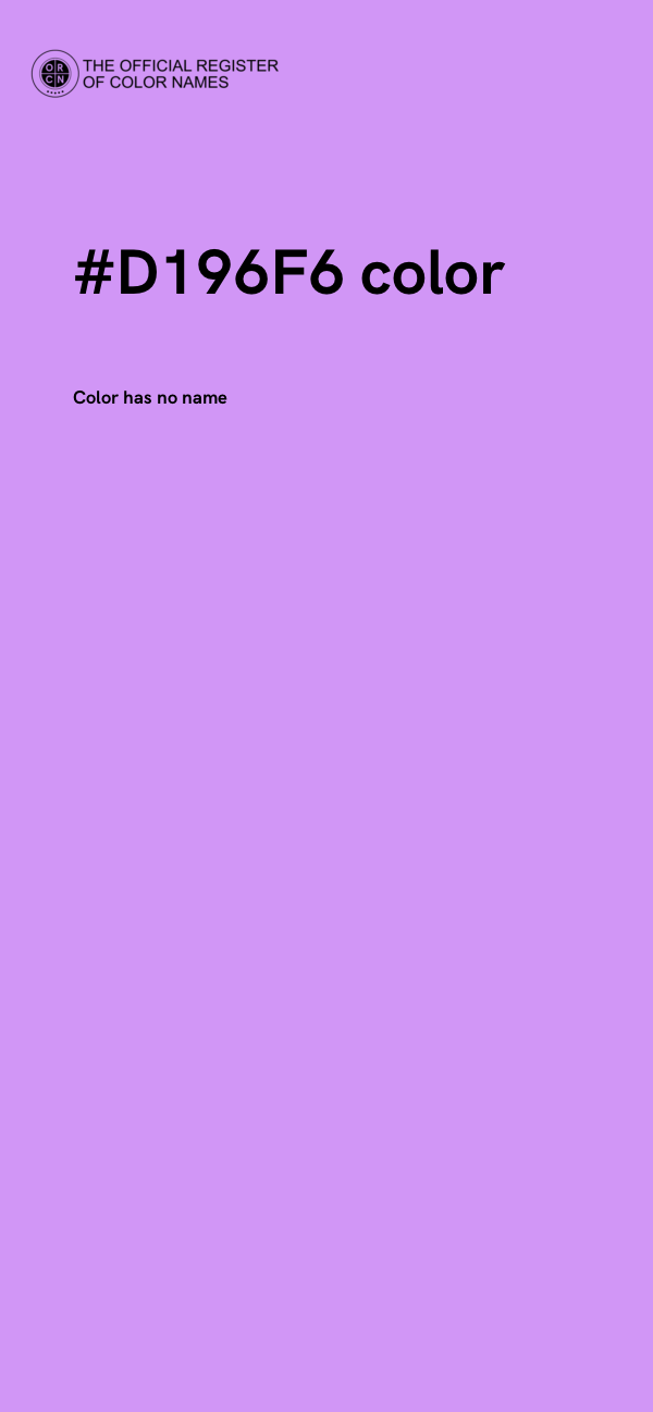 #D196F6 color image