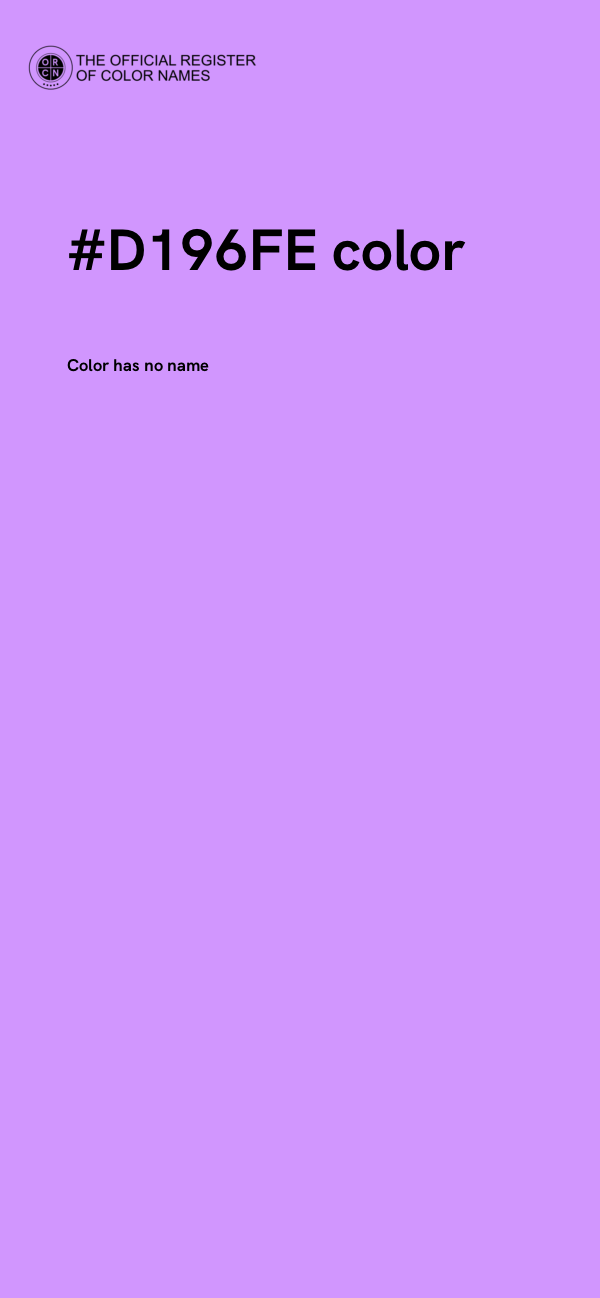 #D196FE color image