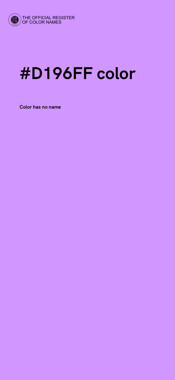 #D196FF color image