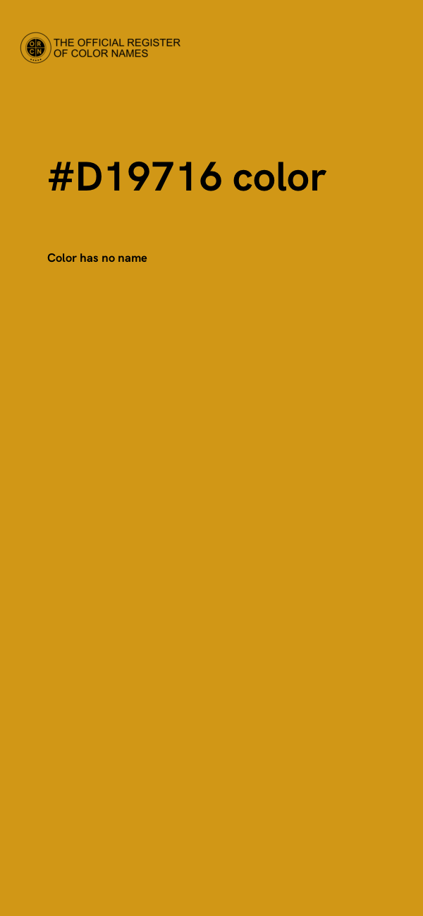 #D19716 color image