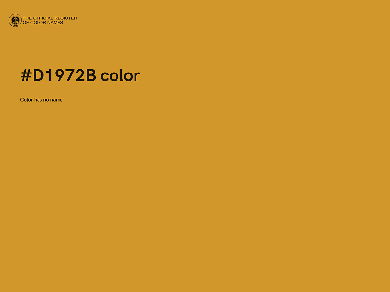 #D1972B color image