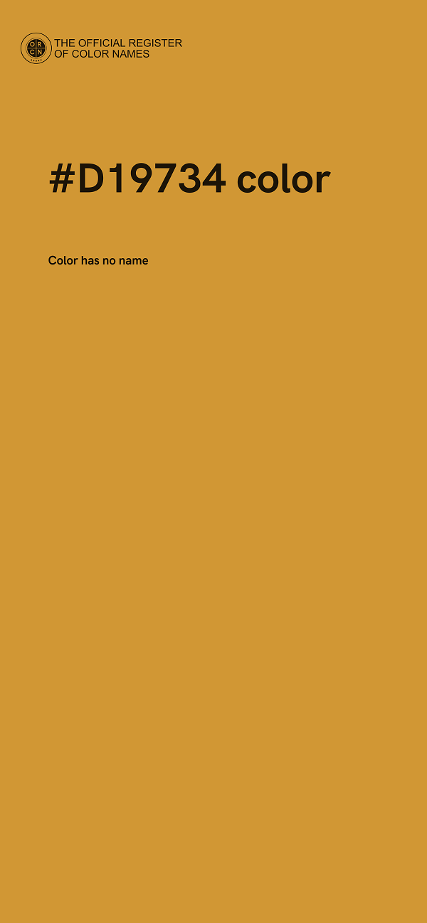 #D19734 color image