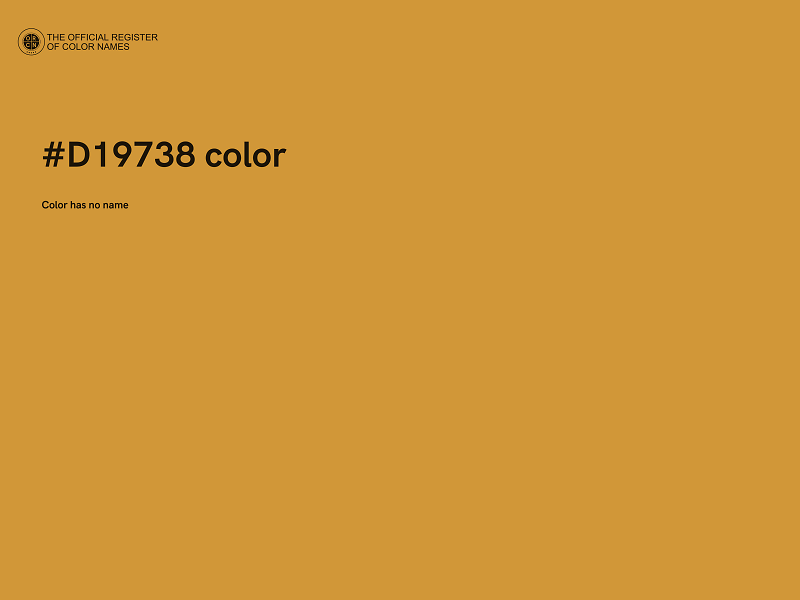 #D19738 color image