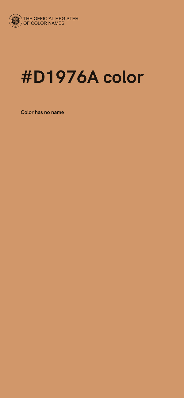 #D1976A color image