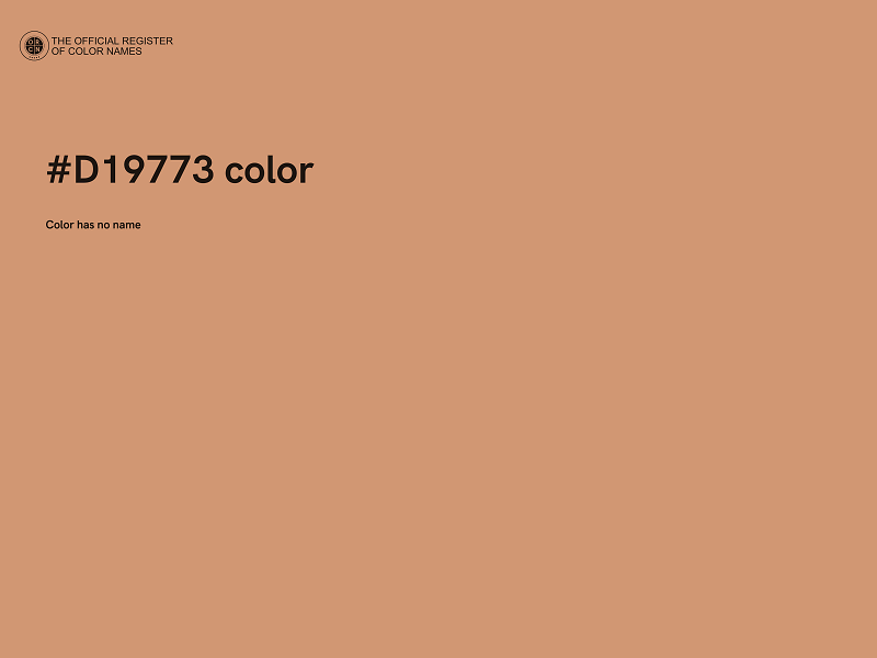 #D19773 color image