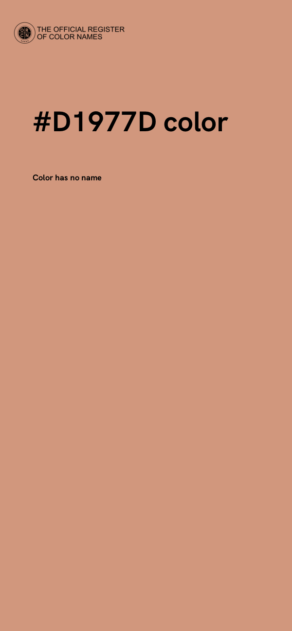 #D1977D color image