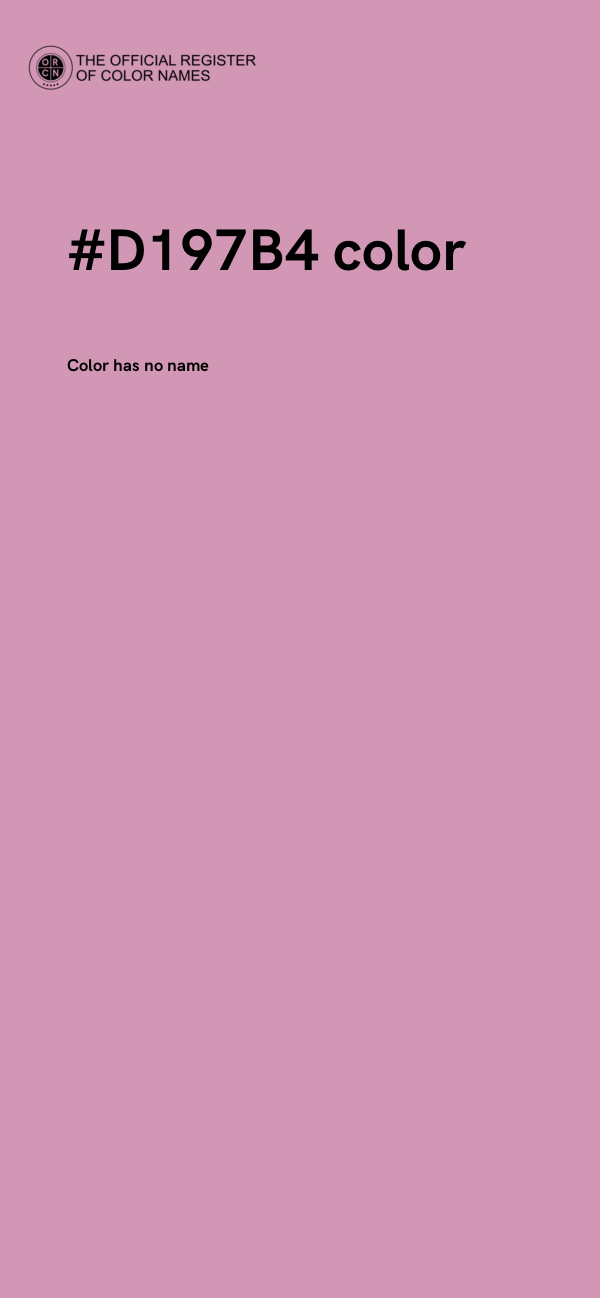 #D197B4 color image