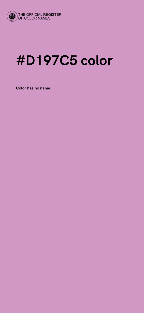 #D197C5 color image