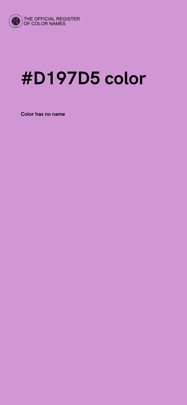 #D197D5 color image