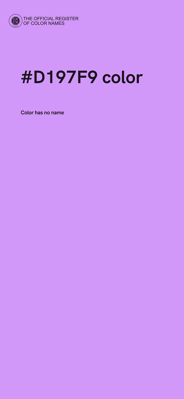 #D197F9 color image