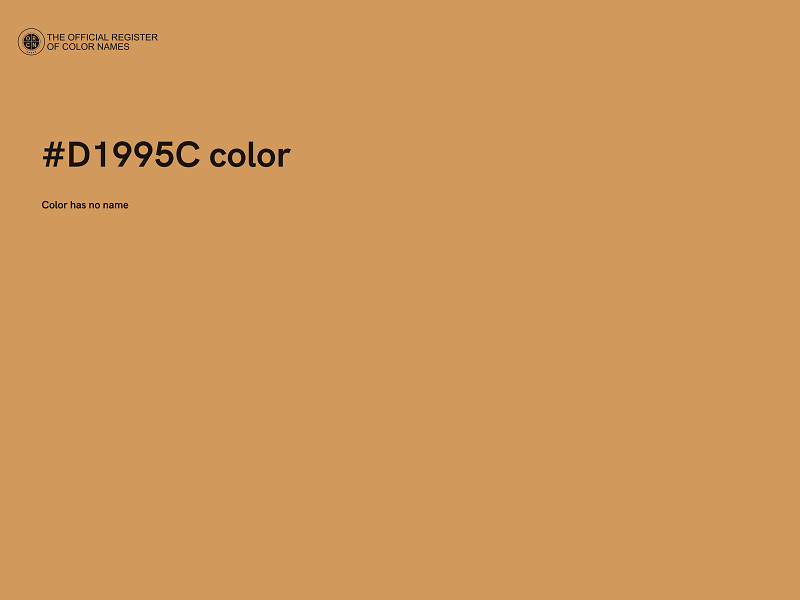 #D1995C color image