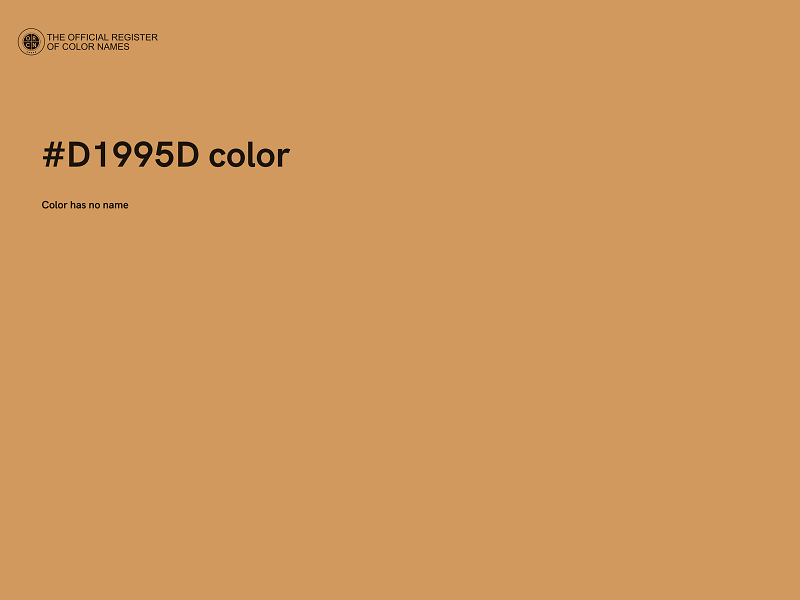 #D1995D color image