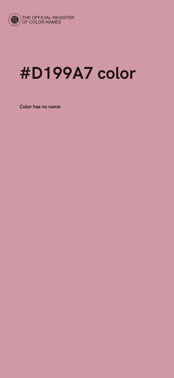 #D199A7 color image