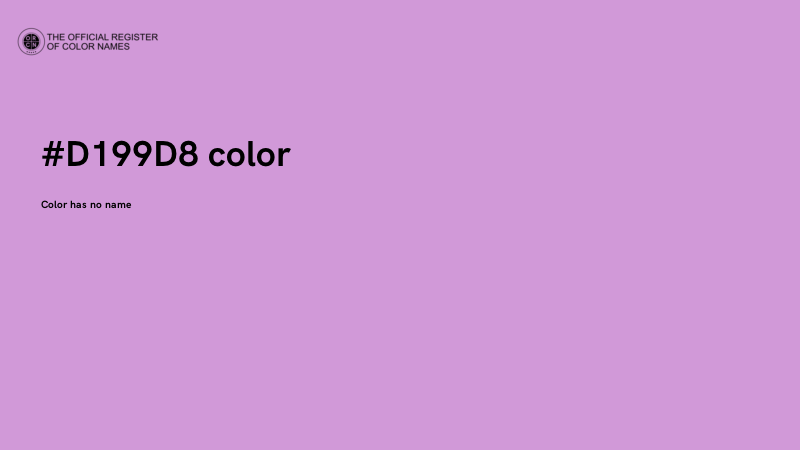 #D199D8 color image
