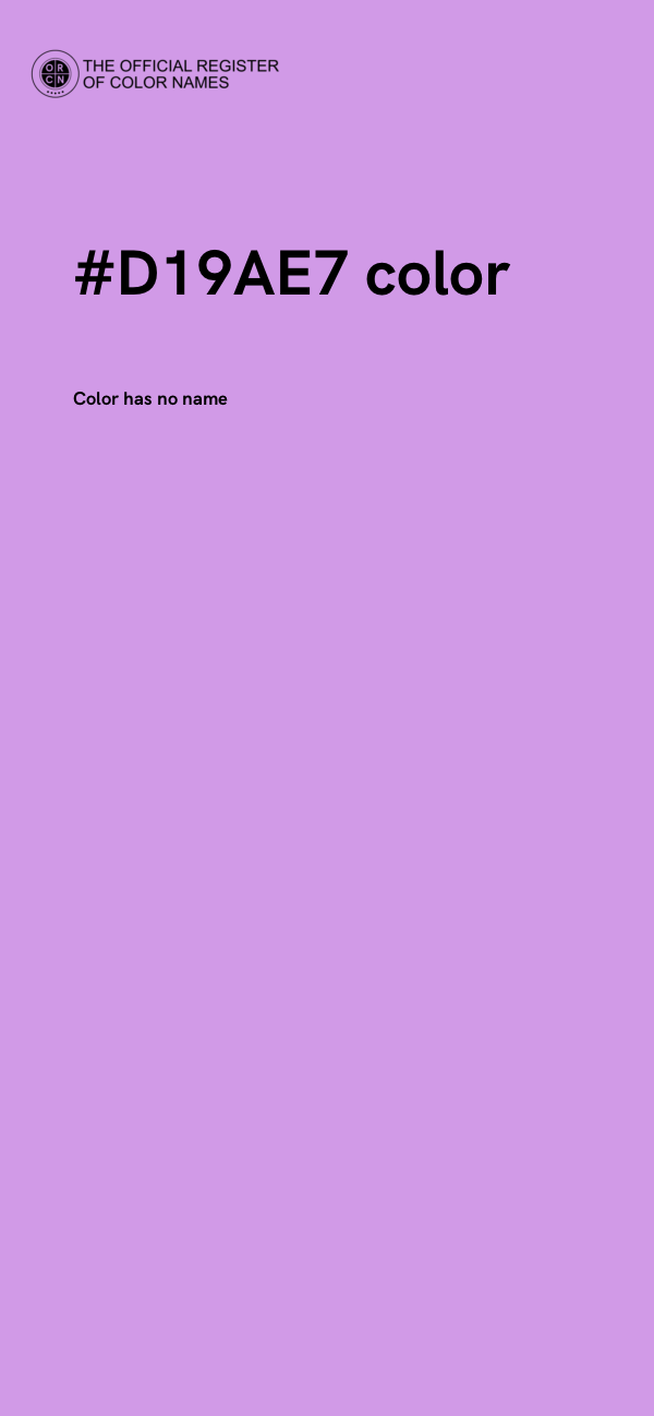 #D19AE7 color image