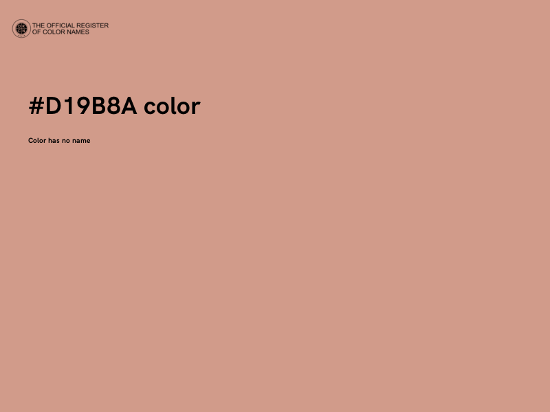 #D19B8A color image