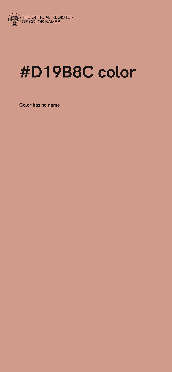 #D19B8C color image